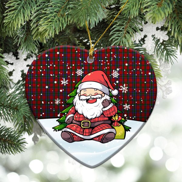 Lyle Tartan Christmas Ceramic Ornament - Scottish Santa Style For Sale - Image 5