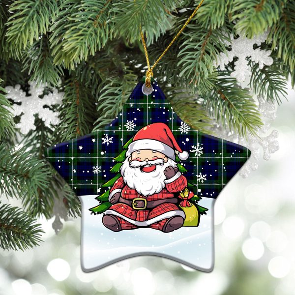 Lammie Tartan Christmas Ceramic Ornament - Scottish Santa Style For Sale - Image 4