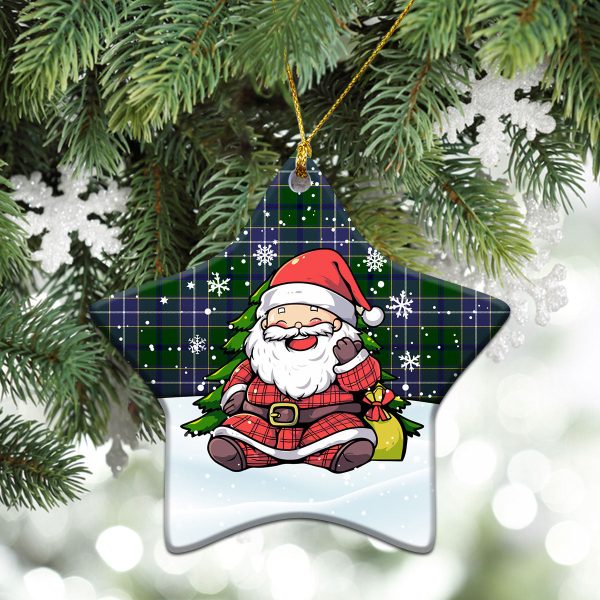 Wishart Hunting Tartan Christmas Ceramic Ornament - Scottish Santa Style For Cheap - Image 4