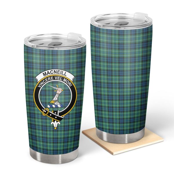 MacNeill of Colonsay Modern Tartan Crest Tumbler For Cheap