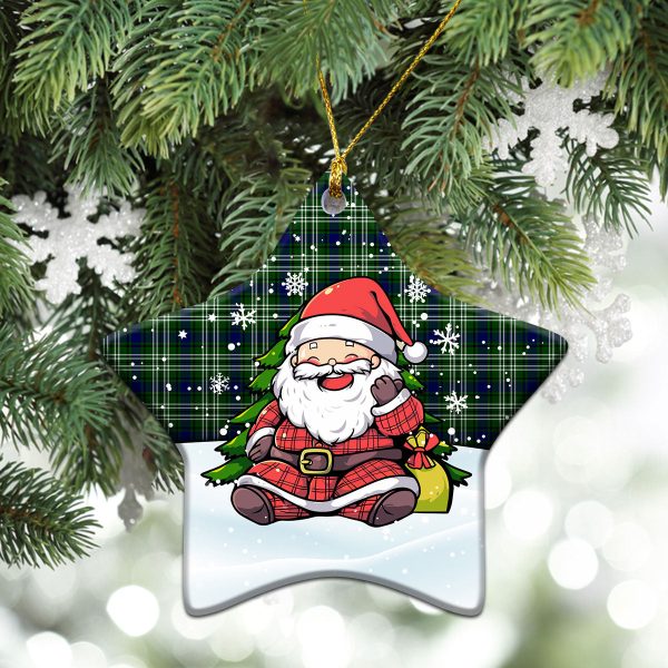Learmonth Tartan Christmas Ceramic Ornament - Scottish Santa Style Supply - Image 4
