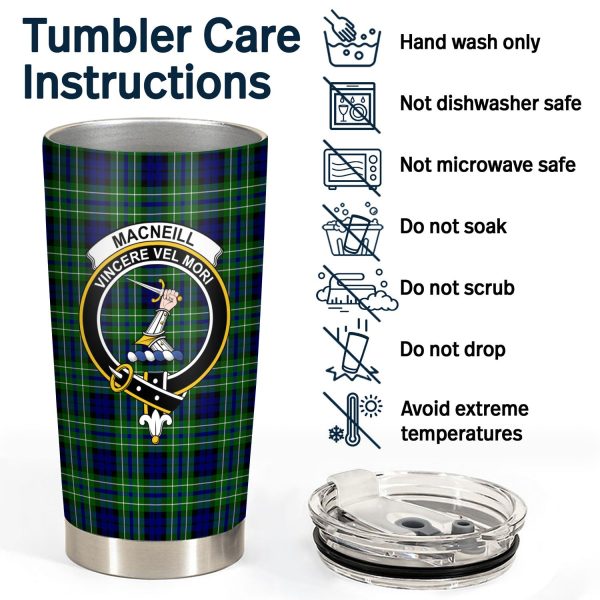 MacNeill of Colonsay Ancient Tartan Crest Tumbler Fashion - Image 4