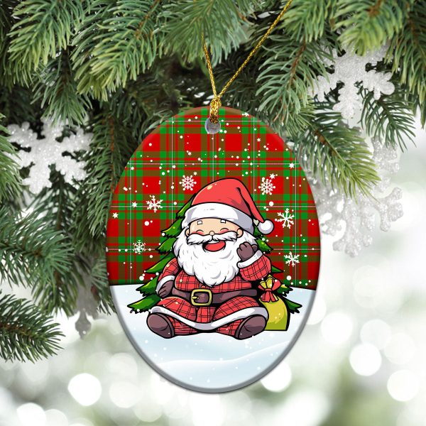 Callander Tartan Christmas Ceramic Ornament - Scottish Santa Style Discount - Image 3