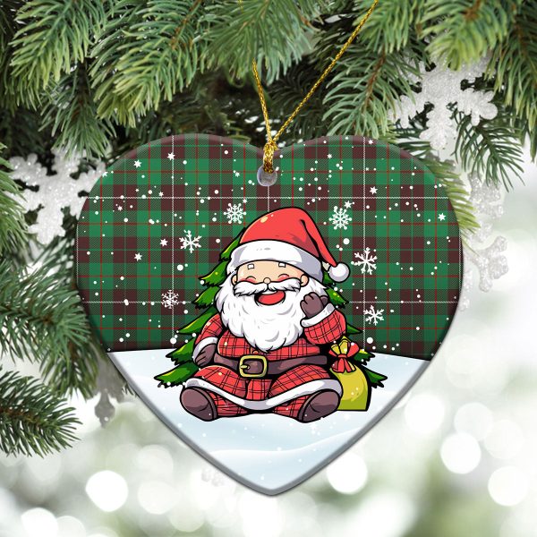 McKinnon Hunting Ancient Tartan Christmas Ceramic Ornament - Scottish Santa Style For Discount - Image 5