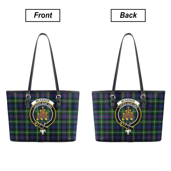 McKenzie Tartan Crest Leather Tote Bag Online - Image 3