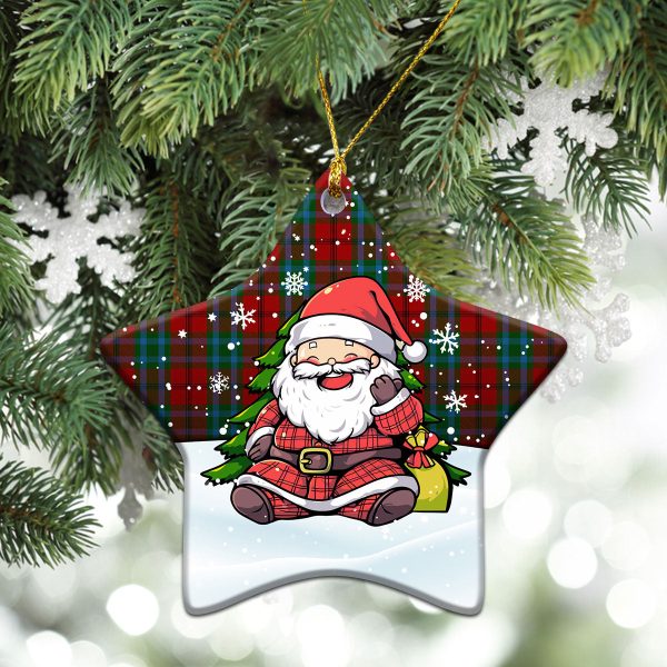 McCook Tartan Christmas Ceramic Ornament - Scottish Santa Style Online now - Image 4