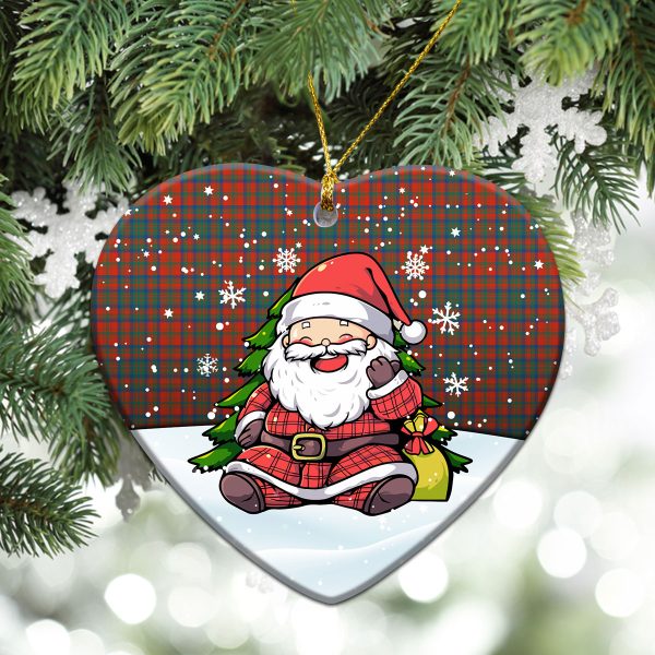 Matheson Ancient Tartan Christmas Ceramic Ornament - Scottish Santa Style Cheap - Image 5