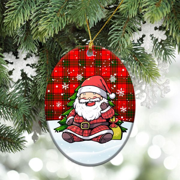 Maxtone Tartan Christmas Ceramic Ornament - Scottish Santa Style Sale - Image 3