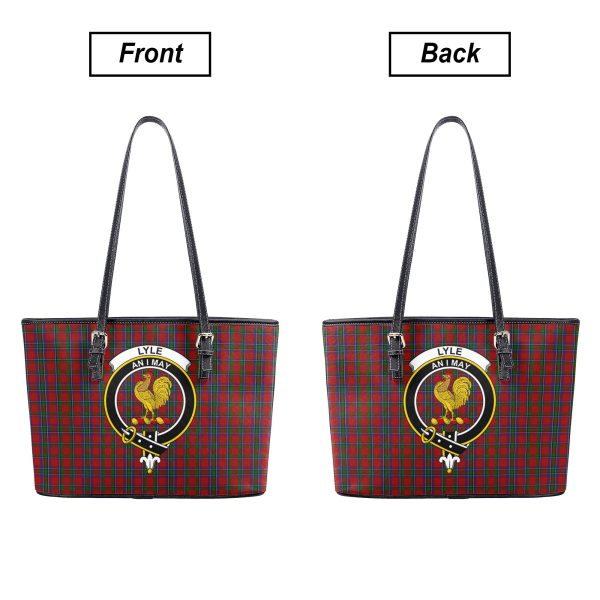 Lyle Tartan Crest Leather Tote Bag Fashion - Image 3
