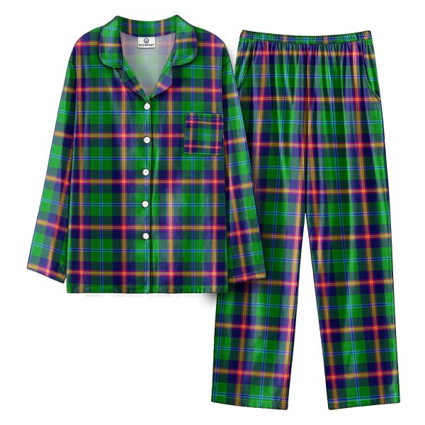 Young Modern Tartan Pajama Set For Sale
