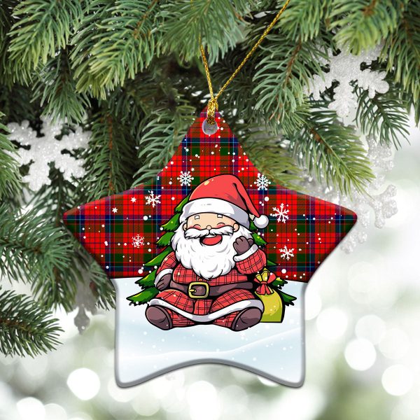 MacNicol (of Scorrybreac) Tartan Christmas Ceramic Ornament - Scottish Santa Style For Cheap - Image 4