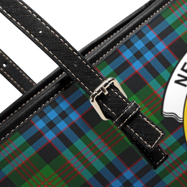Newlands Tartan Crest Leather Tote Bag Online Hot Sale - Image 5