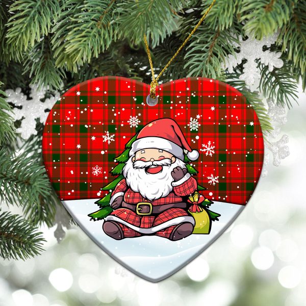 McQuarrie Tartan Christmas Ceramic Ornament - Scottish Santa Style For Cheap - Image 5