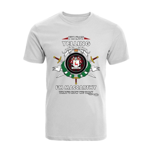 MacCarthy Tartan Crest T-shirt - I m not yelling style For Cheap - Image 3