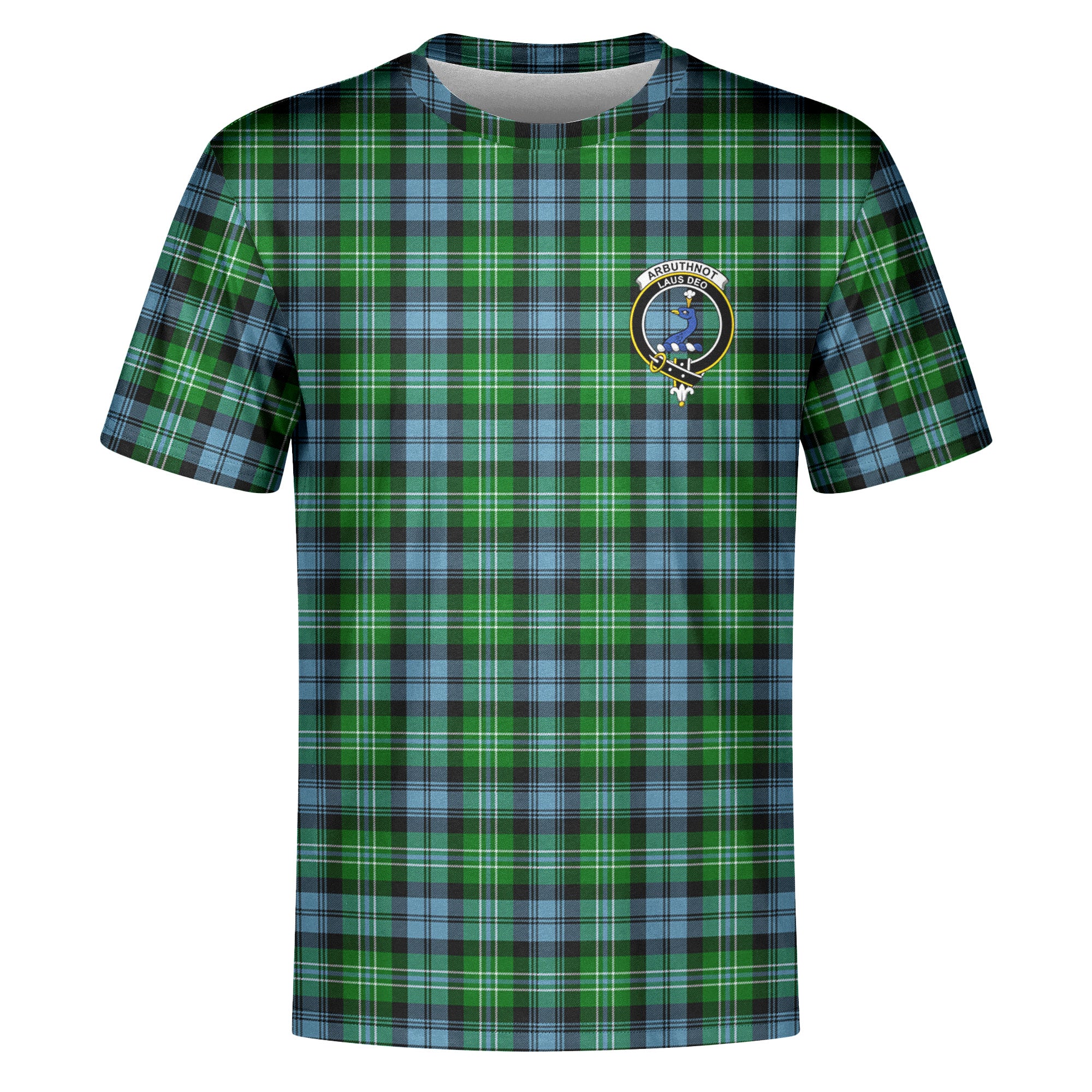 Arbuthnot Ancient Tartan Crest T-shirt Online