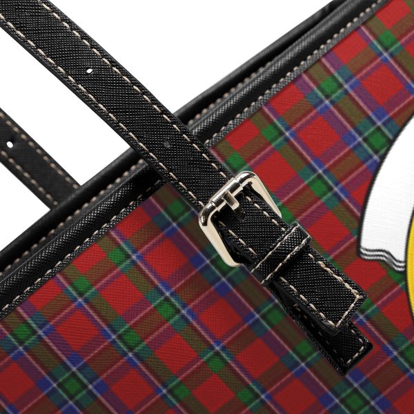 Lyle Tartan Crest Leather Tote Bag Fashion - Image 5