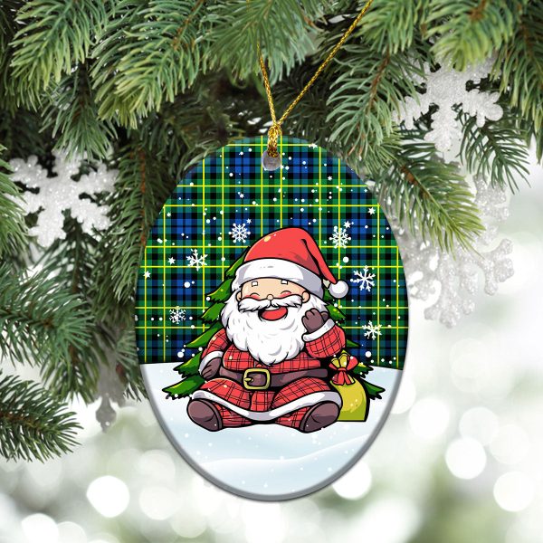 Campbell of Breadalbane Ancient Tartan Christmas Ceramic Ornament - Scottish Santa Style Sale - Image 3