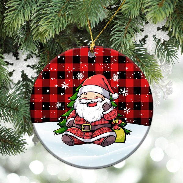 McGregor Rob Roy Modern Tartan Christmas Ceramic Ornament - Scottish Santa Style For Discount - Image 2