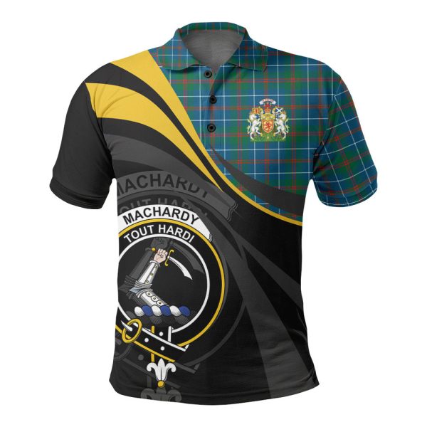 MacHardy Ancient Tartan Polo Shirt - Royal Coat Of Arms Style Online