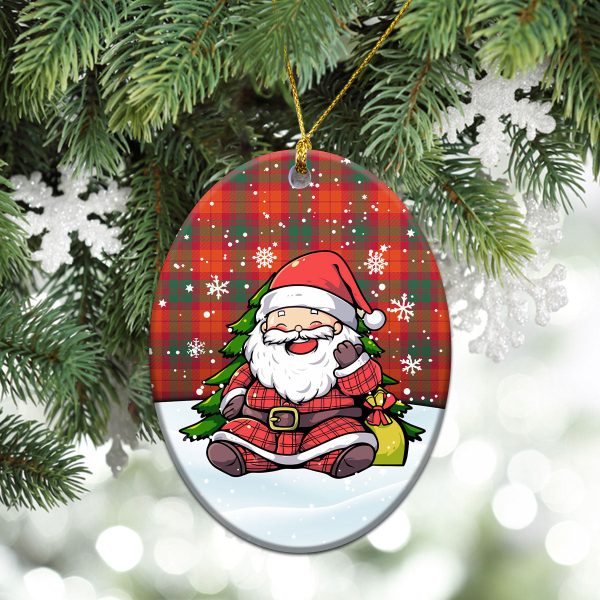 McNab Ancient Tartan Christmas Ceramic Ornament - Scottish Santa Style Fashion - Image 3