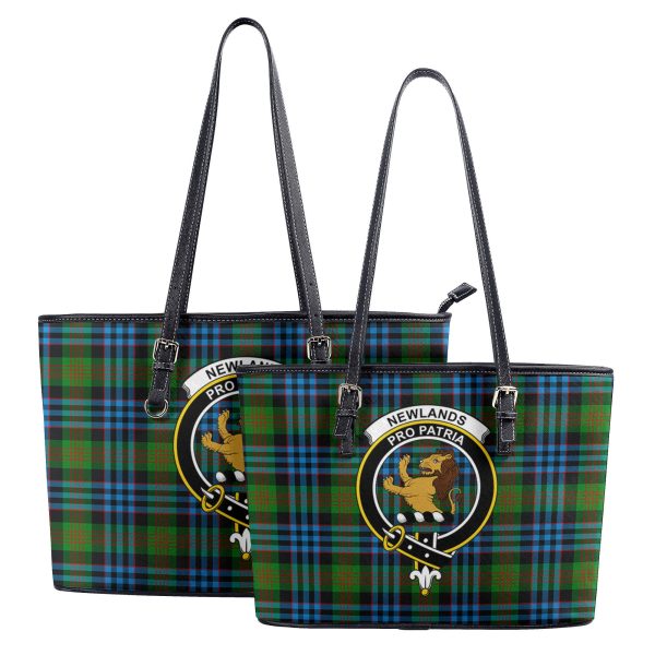 Newlands Tartan Crest Leather Tote Bag Online Hot Sale - Image 4