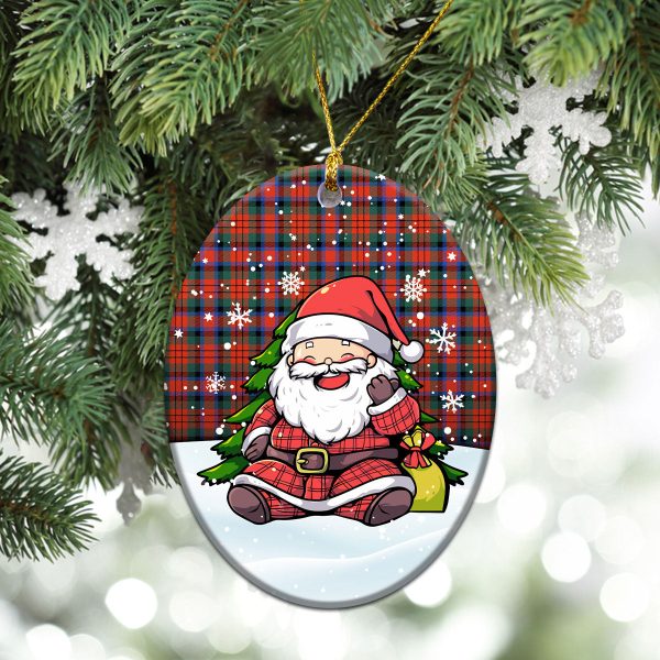 McDuff Ancient Tartan Christmas Ceramic Ornament - Scottish Santa Style Online Sale - Image 3