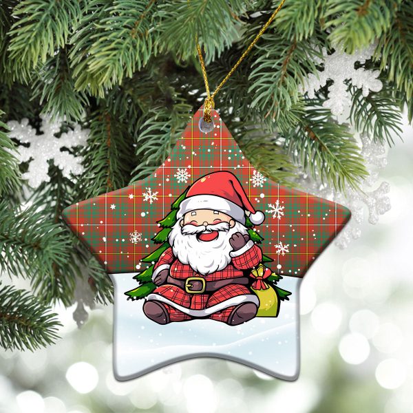 Bruce Ancient Tartan Christmas Ceramic Ornament - Scottish Santa Style Fashion - Image 4