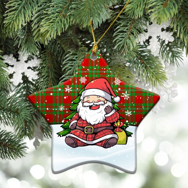 Callander Tartan Christmas Ceramic Ornament - Scottish Santa Style Discount - Image 4