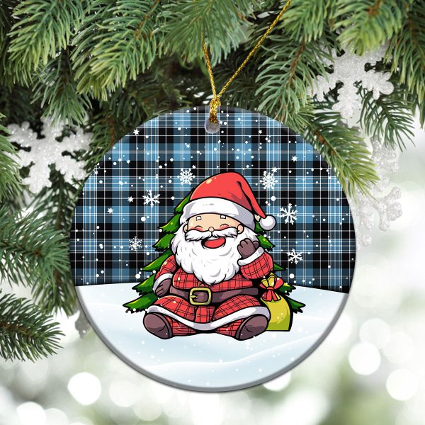 Clark Ancient Tartan Christmas Ceramic Ornament - Scottish Santa Style Discount - Image 2