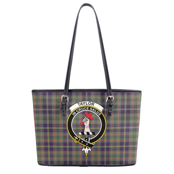 Taylor Weathered Tartan Crest Leather Tote Bag Online Hot Sale - Image 2
