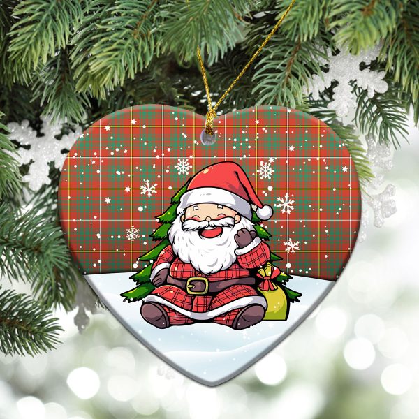 Bruce Ancient Tartan Christmas Ceramic Ornament - Scottish Santa Style Fashion - Image 5