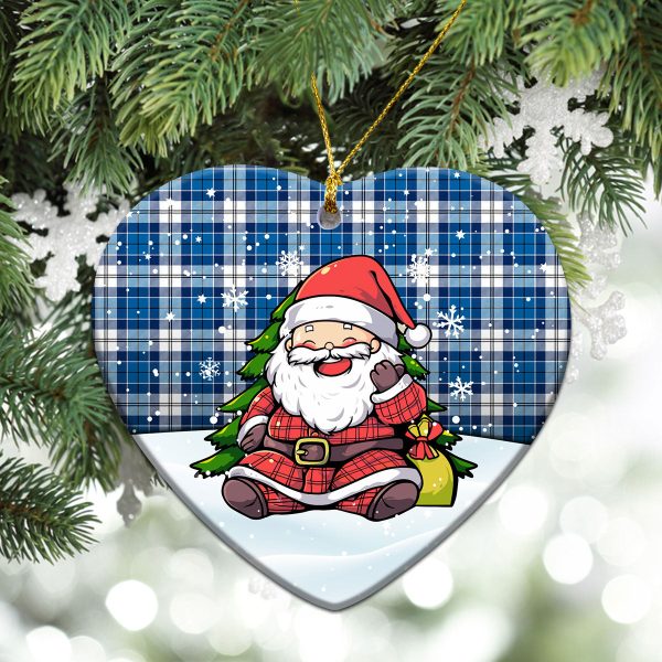 Roberton Tartan Christmas Ceramic Ornament - Scottish Santa Style Online now - Image 5