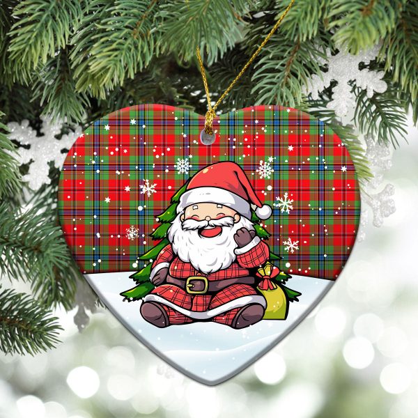MacLean of Duart Modern Tartan Christmas Ceramic Ornament - Scottish Santa Style For Cheap - Image 5