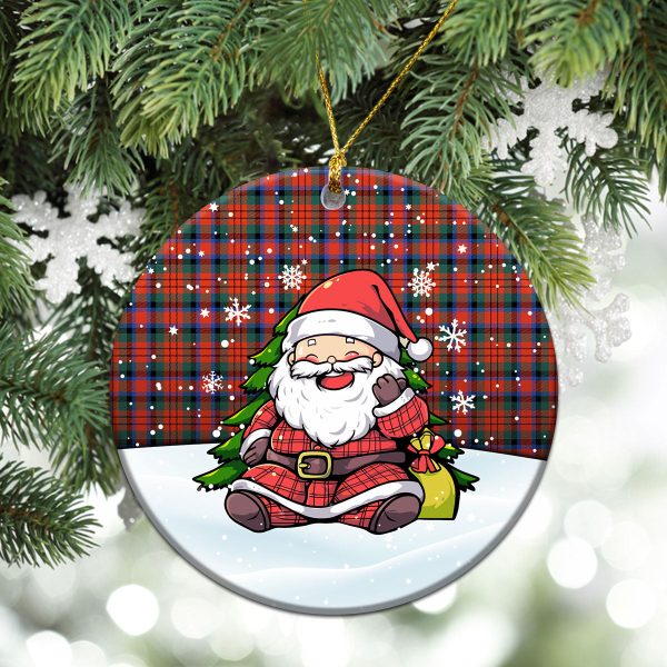 McDuff Ancient Tartan Christmas Ceramic Ornament - Scottish Santa Style Online Sale - Image 2