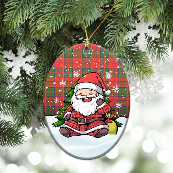 Grant Ancient Tartan Christmas Ceramic Ornament - Scottish Santa Style Cheap - Image 3