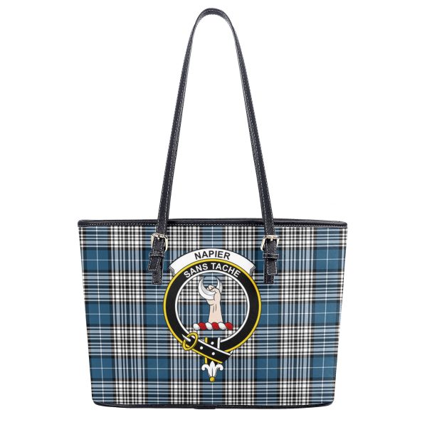 Napier Modern Tartan Crest Leather Tote Bag Online Sale - Image 2