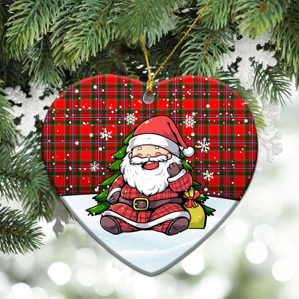 Maule Tartan Christmas Ceramic Ornament - Scottish Santa Style For Sale - Image 5