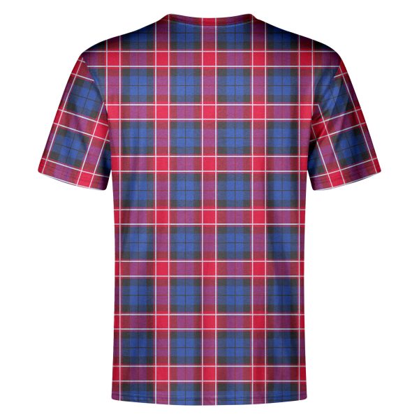 Graham of Menteith Red Tartan Crest T-shirt Online - Image 2