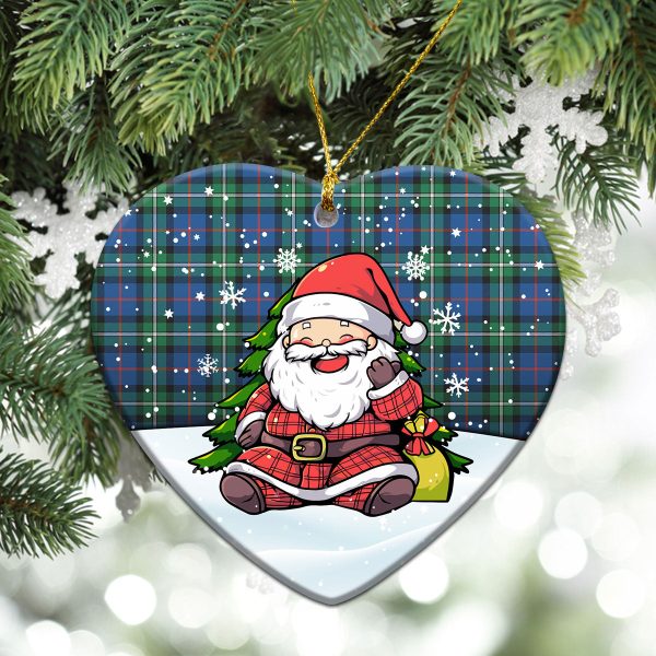 MacPhail Hunting Ancient Tartan Christmas Ceramic Ornament - Scottish Santa Style For Cheap - Image 5
