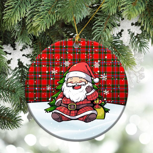 Maule Tartan Christmas Ceramic Ornament - Scottish Santa Style For Sale - Image 2