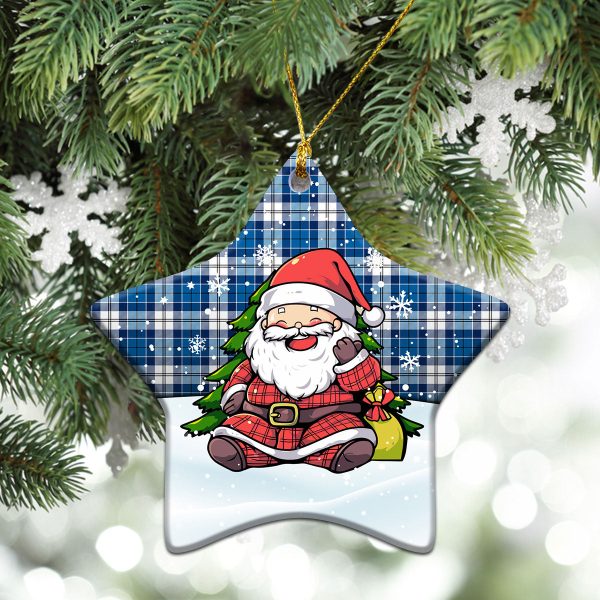 Roberton Tartan Christmas Ceramic Ornament - Scottish Santa Style Online now - Image 4