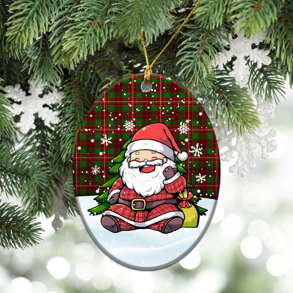 Ainslie Tartan Christmas Ceramic Ornament - Scottish Santa Style Online Hot Sale - Image 3