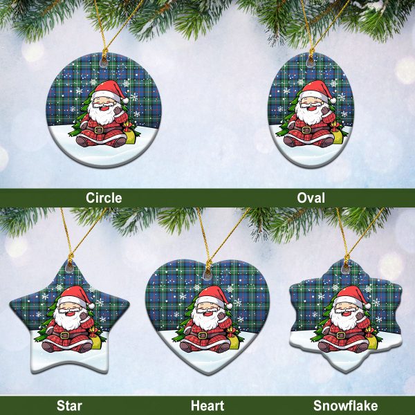 MacPhail Hunting Ancient Tartan Christmas Ceramic Ornament - Scottish Santa Style For Cheap