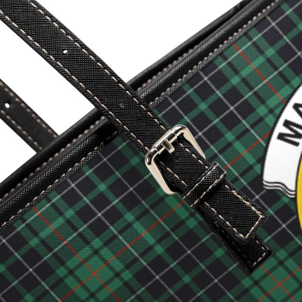 MacAuley Hunting Ancient Tartan Crest Leather Tote Bag on Sale - Image 5