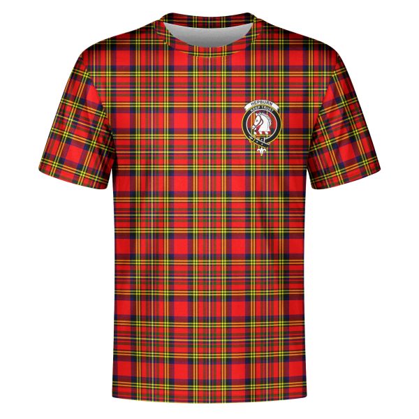 Hepburn Tartan Crest T-shirt Online now