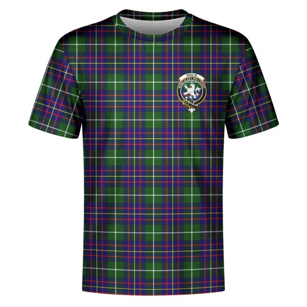 Inglis Modern Tartan Crest T-shirt Online