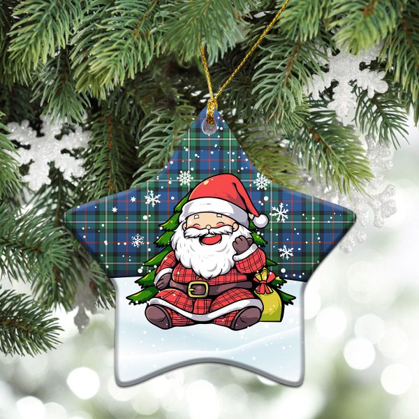 MacPhail Hunting Ancient Tartan Christmas Ceramic Ornament - Scottish Santa Style For Cheap - Image 4