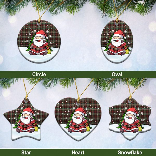 Scott Brown Ancient Tartan Christmas Ceramic Ornament - Scottish Santa Style Online Hot Sale