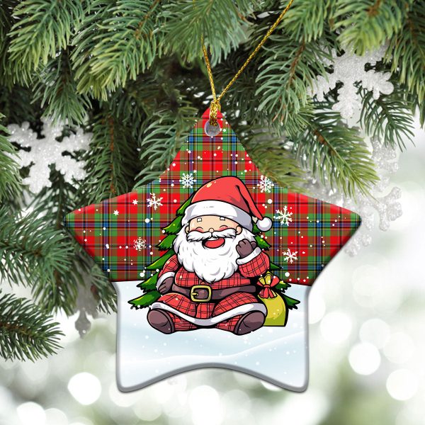 MacLean of Duart Modern Tartan Christmas Ceramic Ornament - Scottish Santa Style For Cheap - Image 4