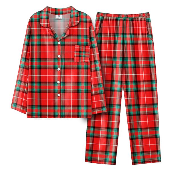 Stewart (Stuart) of Bute Tartan Pajama Set Online now